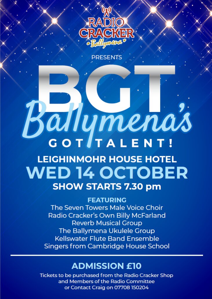 Radio Cracker - Ballymena's Got Talent flyer